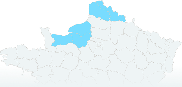 Carte de la zone d'intervention